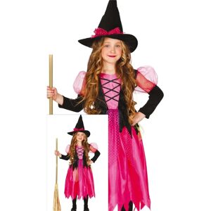 Disfraz de bruja infantil Guirca - Rosa, Talla 7-9 - Disfraz Disfraz de bruja infantil Guirca - Rosa, Talla 7-9 - Disfraz