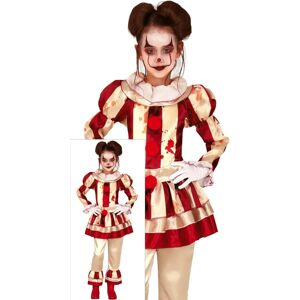 Rubies Red/White Clown Costume - Costumes for Girls 7-9 yrs Rubies Red/White Clown Costume - Costumes for Girls 7-9 yrs