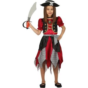 DISFRAZZES Girl Pirate Costume - Multicolor Skirt - 5-6 Years - Costume DISFRAZZES Girl Pirate Costume - Multicolor Skirt - 5-6 Years - Costume