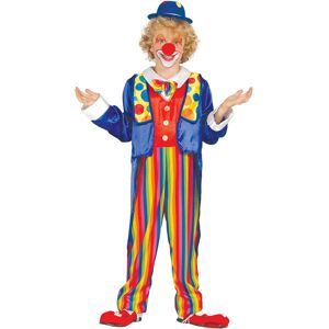 Guirca Child Clown Costume - Multi-Color Striped (7-9 yrs) - Costume Guirca Child Clown Costume - Multi-Color Striped (7-9 yrs) - Costume