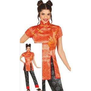 Oranje Chinees Kostuum voor Vrouwen - Kostuum Oranje Chinees Kostuum voor Vrouwen - Kostuum