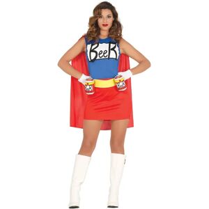 Guirca Beerwoman Superhero Costume - L Red-Blue - Costume Guirca Beerwoman Superhero Costume - L Red-Blue - Costume