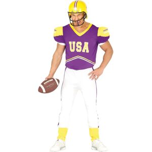 Disfraz de Hombre DISFRAZZES Quarterback USA Violet et Jaune - Costume Joueur de Football Américain Taille L - Publicité Disfraz de Hombre DISFRAZZES Quarterback USA Violet et Jaune - Costume Joueur de Football Américain Taille L - Publicité