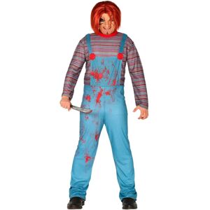 Guirca Adult Chucky Costume - Mask, Full-Body - Halloween Guirca Adult Chucky Costume - Mask, Full-Body - Halloween