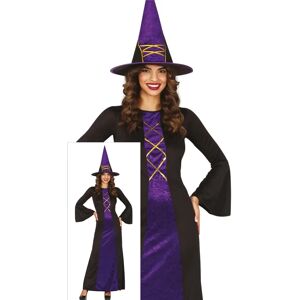 Guirca Women's Costume - Purple-Black Witch Size S - Costume Guirca Women's Costume - Purple-Black Witch Size S - Costume