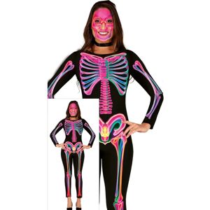 Disfraz de esqueleto neón para mujer - Talla L Disfraz de esqueleto neón para mujer - Talla L
