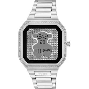 Montre numérique femme Tous - Bracelet en acier inoxydable - Résistante à l'eau - Publicité Montre numérique femme Tous - Bracelet en acier inoxydable - Résistante à l'eau - Publicité