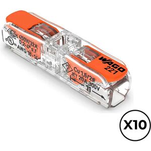 Wago - 2-Via - Hebel - Ø6mm² max - Schnellverbinder Wago - 2-Via - Hebel - Ø6mm² max - Schnellverbinder