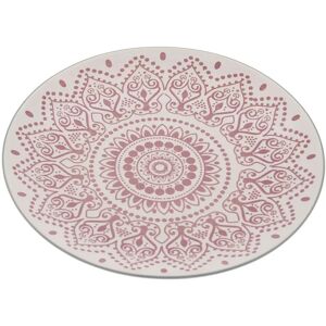 DRW Set van 6 Witte Rode Keramische Dessertborden - dessert plates DRW Set van 6 Witte Rode Keramische Dessertborden - dessert plates