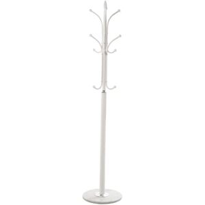 DRW Weißer Metall-Garderobe - 36x175cm DRW Weißer Metall-Garderobe - 36x175cm