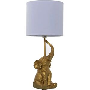 Lampada da Tavolo DRW Elefante in Resina - 20x46 cm Lampada da Tavolo DRW Elefante in Resina - 20x46 cm