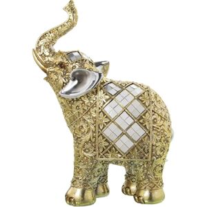 DRW Resin-Elefanten Dekor - Gold - 21x10x30cm DRW Resin-Elefanten Dekor - Gold - 21x10x30cm