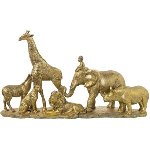 DRW Resin Wilde Dieren Kind Gouden Decoratieve Figur DRW Resin Wilde Dieren Kind Gouden Decoratieve Figur