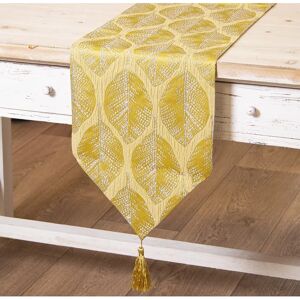 DRW Tafelkleed Loop - Bladpatroon - 30x180 cm - Tafelkleed DRW Tafelkleed Loop - Bladpatroon - 30x180 cm - Tafelkleed