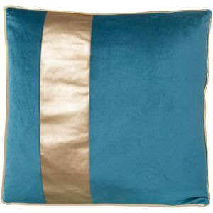 Cojín de Terciopelo Azul y Dorado DRW - 45x45cm Cojín de Terciopelo Azul y Dorado DRW - 45x45cm
