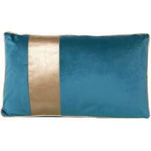 DRW Blau en Goud Fluwelen Kussen - Kussens DRW Blau en Goud Fluwelen Kussen - Kussens