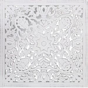 DRW Quadrates MDF Retabel mit Spiegel - 60x2,5x60cm DRW Quadrates MDF Retabel mit Spiegel - 60x2,5x60cm