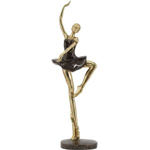 DRW Gouden Resine Ballerina Decoratie - Beeld DRW Gouden Resine Ballerina Decoratie - Beeld