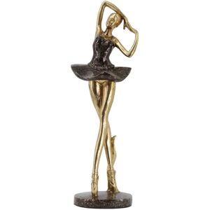 Figura de Resina Dorada DRW - Decorativa Figura de Resina Dorada DRW - Decorativa