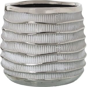 Vaso in ceramica argento DRW - 19 x 17 cm Vaso in ceramica argento DRW - 19 x 17 cm