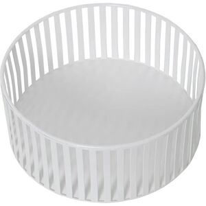 DRW Fruitschaal - Ronde metalen schaal Wit 22x9cm DRW Fruitschaal - Ronde metalen schaal Wit 22x9cm