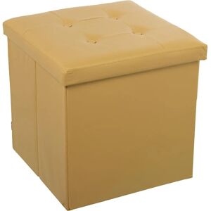 Puf dorado plegable con almacenamiento - Puf Puf dorado plegable con almacenamiento - Puf