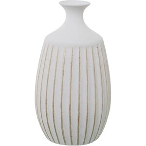 Decoratieve Vase Wit en Goud - Keramiek Surco 21x21x39 cm Decoratieve Vase Wit en Goud - Keramiek Surco 21x21x39 cm