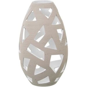 Vaso in ceramica DRW - Fori triangolari - 29x29x50 cm - Vaso decorativo Vaso in ceramica DRW - Fori triangolari - 29x29x50 cm - Vaso decorativo