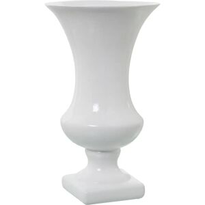 DRW Weiße Keramik Dekorative Vase - 19x19x33 cm DRW Weiße Keramik Dekorative Vase - 19x19x33 cm