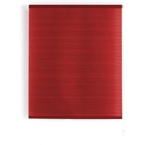 Tenda a rullo trasparente a righe rossa Blindecor Iris - Installazione facile Tenda a rullo trasparente a righe rossa Blindecor Iris - Installazione facile