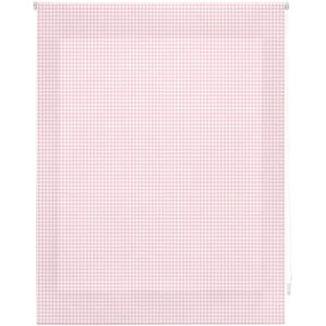 Blindecor Rosa Rutigt Gennemsiktig Rullgardin - 160x250 cm Blindecor Rosa Rutigt Gennemsiktig Rullgardin - 160x250 cm
