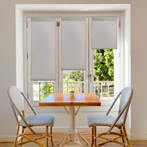 Blindecor Aure Fensterrollo - Weiß, Grau, Transparent, EasyFix Blindecor Aure Fensterrollo - Weiß, Grau, Transparent, EasyFix