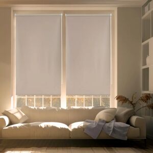 Blindecor Zeus Roller Blind - White - Blackout Blindecor Zeus Roller Blind - White - Blackout