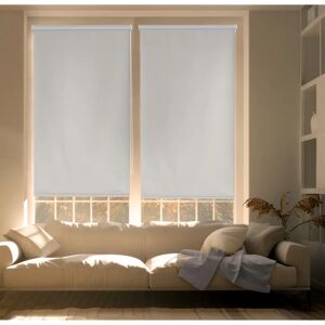 Blindecor Zeus Fensterrollos - Verdunkelung, EasyFix, Grau Silber Blindecor Zeus Fensterrollos - Verdunkelung, EasyFix, Grau Silber