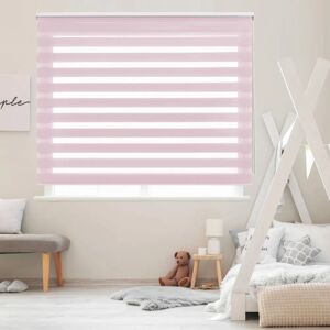 BLINDECOR Tenda a rullo Rosa 120x250cm - Giorno e Notte BLINDECOR Tenda a rullo Rosa 120x250cm - Giorno e Notte