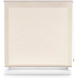 Store Enrouleur Texture Lin Beige - 80x200 - Publicité Store Enrouleur Texture Lin Beige - 80x200 - Publicité