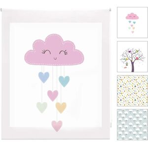 Estor Cloudsheart Traslúcido Enrollable - Seguridad Infantil Estor Cloudsheart Traslúcido Enrollable - Seguridad Infantil