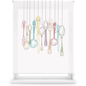 Blindecor Przezroczysty Roleta 130x180 - Model Cutlery Blindecor Przezroczysty Roleta 130x180 - Model Cutlery