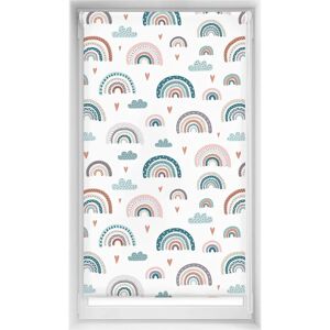 Blindecor Regenboog Blauw EasyFix Geen Boren Raamdecoratie - Translucent 85x150 Blindecor Regenboog Blauw EasyFix Geen Boren Raamdecoratie - Translucent 85x150