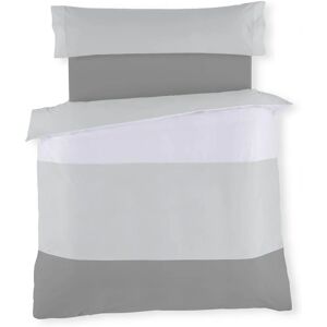 Estelia - Set van 2 tricolor dekbedovertrekken - 180 cm Estelia - Set van 2 tricolor dekbedovertrekken - 180 cm