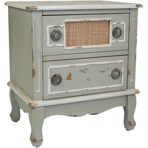 Wanderlust Deco - Mesita de noche de madera y bambú - 50x36x56,5 cm Wanderlust Deco - Mesita de noche de madera y bambú - 50x36x56,5 cm