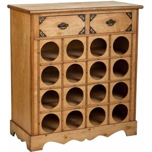 Estante para botellas Alexandra House Living - Madera y Metal Marrón 16 Botellas Estante para botellas Alexandra House Living - Madera y Metal Marrón 16 Botellas