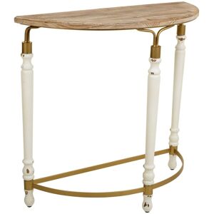 Recibidor Blanco Alexandra House Living - Entrada, Metal, Madera Recibidor Blanco Alexandra House Living - Entrada, Metal, Madera