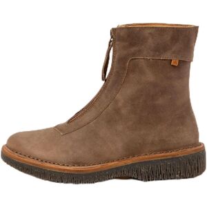 El Naturalista Beige Leren Enkellaarsjes - Ankle Boots El Naturalista Beige Leren Enkellaarsjes - Ankle Boots