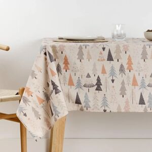 Belum Merry Christmas Multicolour Resined Cotton Tablecloth - 150x150cm Belum Merry Christmas Multicolour Resined Cotton Tablecloth - 150x150cm
