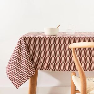 Belum Burgundy Tablecloth - Water-Resistant Cotton 155x155cm Belum Burgundy Tablecloth - Water-Resistant Cotton 155x155cm