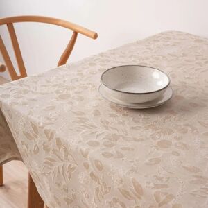 Belum Bej 155x155cm Anti-vlek Jacquard Tafelkleed Belum Bej 155x155cm Anti-vlek Jacquard Tafelkleed