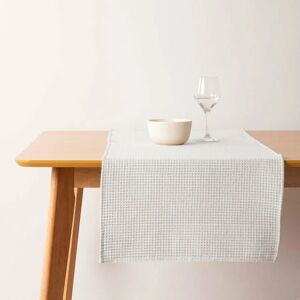 GreatTiger Muaré Waffle Cream Natural Table Runner - Table Runner GreatTiger Muaré Waffle Cream Natural Table Runner - Table Runner