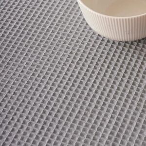 GreatTiger Table Runner Muaré Waffle Grey 45 x 140 cm - Table Runner GreatTiger Table Runner Muaré Waffle Grey 45 x 140 cm - Table Runner