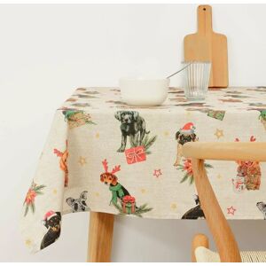 Belum Christmas Multicolour Cotton Resined Tablecloth - Tablecloth Belum Christmas Multicolour Cotton Resined Tablecloth - Tablecloth